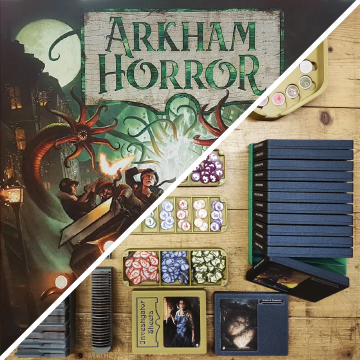 Arkham Horror (3rd edition) Compatible insert meeplekeepers Arkham Horror (3rd edition) Compatible insert meeplekeepers