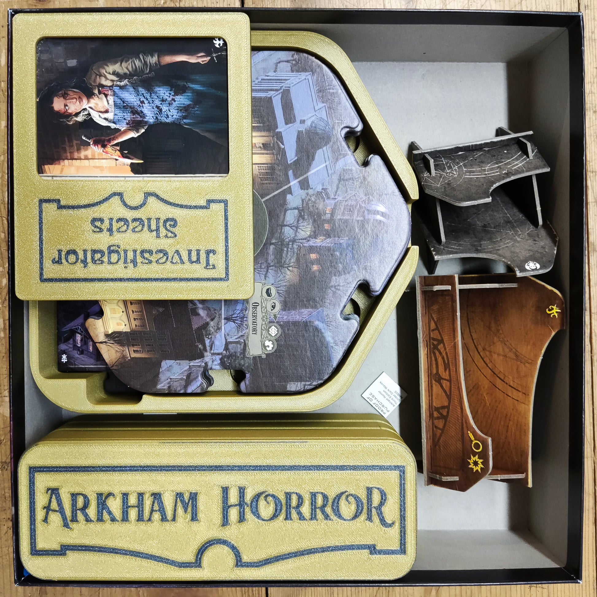 Arkham Horror (3rd edition) Compatible insert meeplekeepers Arkham Horror (3rd edition) Compatible insert meeplekeepers